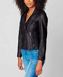 [BLANKNYC]-womens- luxury-clothing-semi-fitted-vegan-leather- motorcycle-jacket