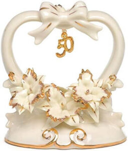 wedding-accessories- 50th-anniversary- porcelain-cake-top